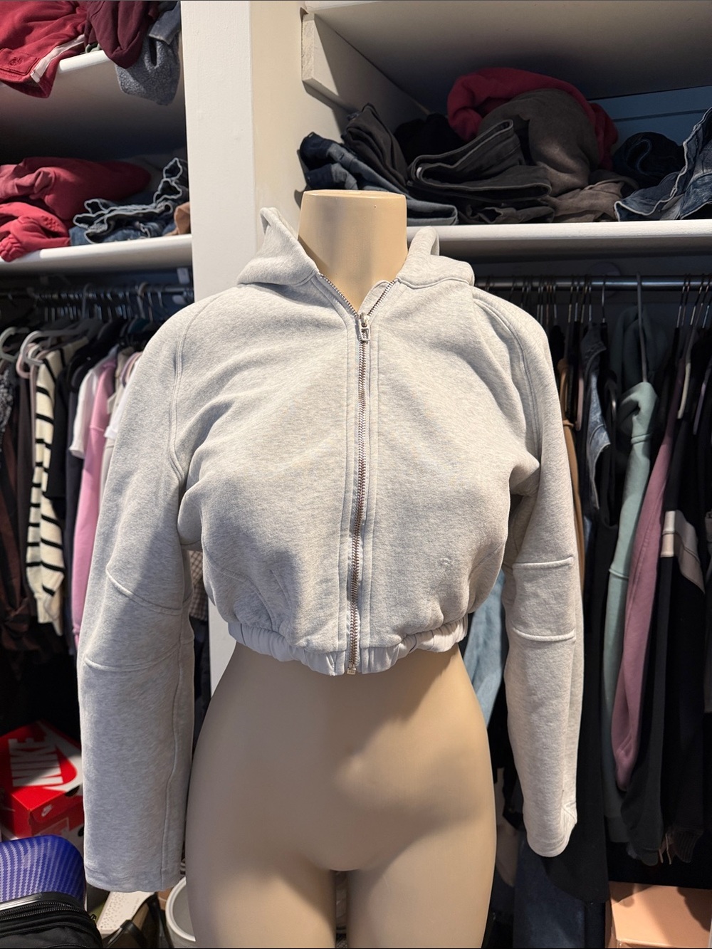 lululemon athletica Cream zip up Fleece Jacket